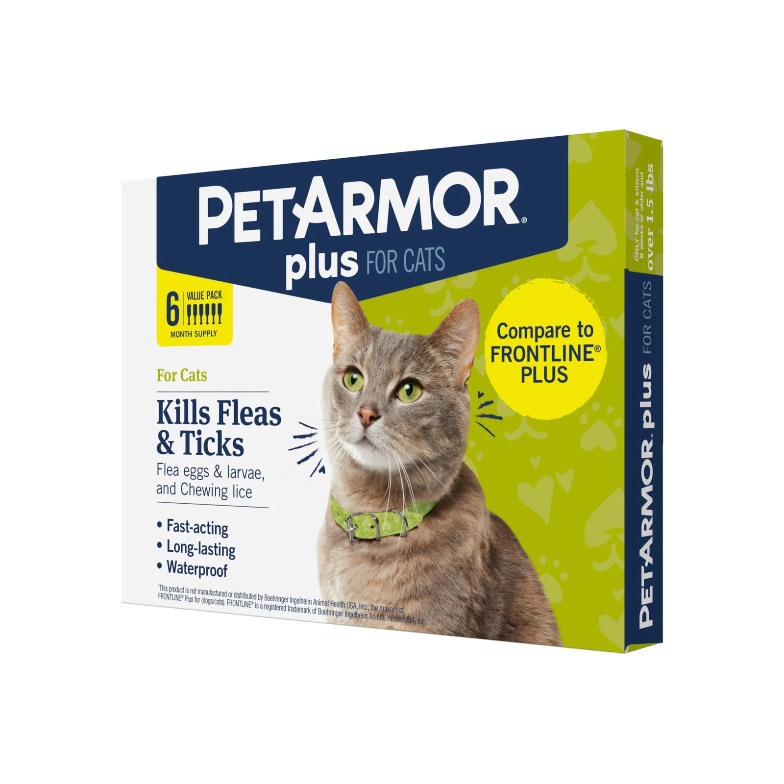Plus Flea and Tick Prevention for Cats, Cat Flea and Tick Treatment, 6 Doses,...US $73.48/