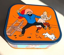 Boite biscuit métal TINTIN et HADDOCK LE SECRET DE LA LICORNE bte N°3 HERGE 2011