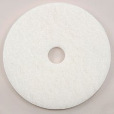 Industrial 20"" Polishing Pad White 5 Per Case  Industrial 261165WH