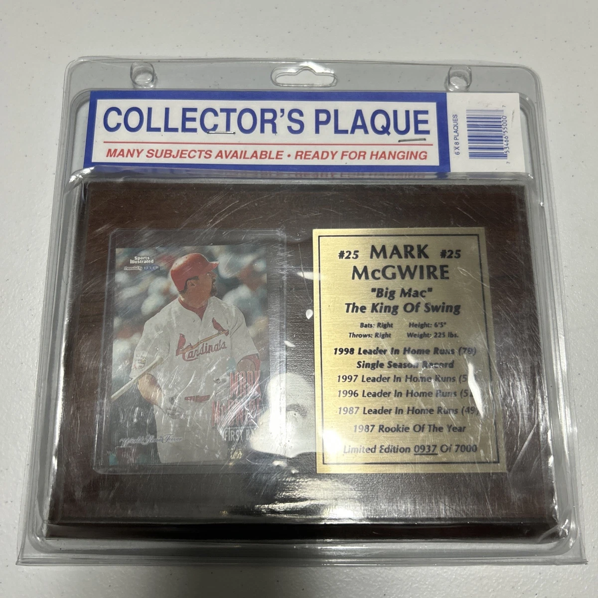 マークマクガイヤー　カード　ホームラン記念　クリアプレート Mark McGwire Vintage Sports Plaques for sale | eBay