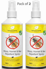 2x Eco Wasp Spray Repellent 250ml Stop Wasps Hornets Bees Indoor Outdoor Safe Al