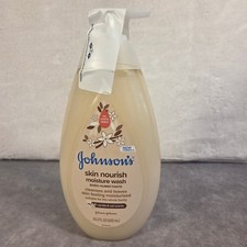 Johnsons Skin Nourish Moisture Wash Vanilla Oat Scent 20.3 FL OZ NEW FORMULA