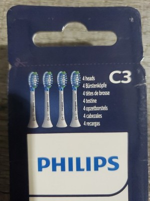 4pc Philips Sonicare C3 Premium Plaque Defence Toothbrush Heads HX9044/17