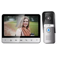 HD 7" Wired Monitor Video Doorbell Home IntercomEntry System with 2-Way Audio