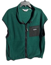 Vintage Campmor Sz XL Green Polartec Fleece Vest Men's Made In USA