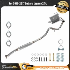 Stainless Steel Resonator Muffler Exhaust Kit fits: 2010-2017 Subaru Legacy 2.5L