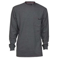 Mcr Safety Lst1gl Men's Fr Long Sleeve Shirt, 10.6 Cal/Sq Cm, L