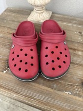 Crocs Crocband Clogs Adult Men  s Size 11 Red, Gray Slip On