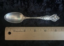 Wallace And Sons Antique Floral Sterling Silver Spoon Monogram 1918