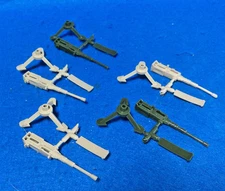 MPC WWII 50 Cal. Heavy Machine Gun 54mm - 60mm x 5 Green/Tan - Tripod, Ammo Belt