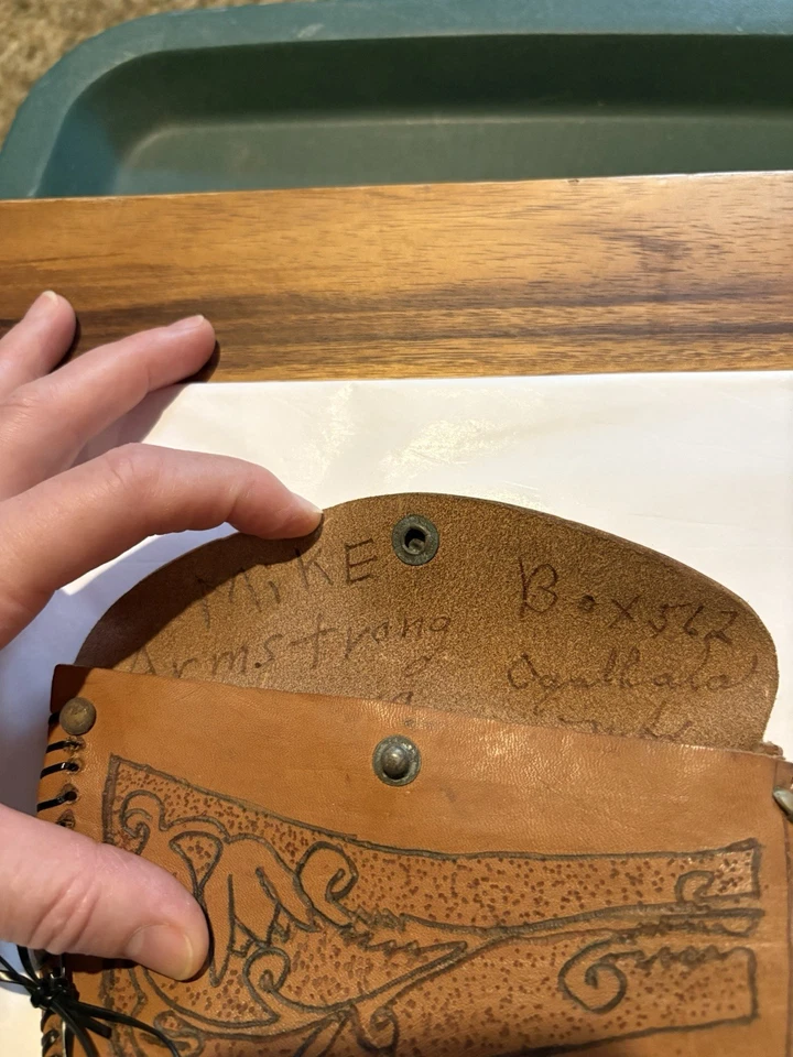 Funda de cuero vintage para cabeza de hacha Foto 4 de 4