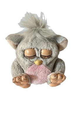 Furby Baby Hasbro 2005 Tiger Electronics 59961 Grau Rosa 20cm works Vintage Rare