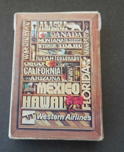 (GRB-30) Western Airlines Playing Cards