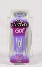 Schick Quattro Women GO Razor Sealed 2007 4-Blade Travel Kit Unopened