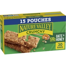 Nature Valley Oats n Honey Granola Bars 30 Count Whole Grain Snack Bars