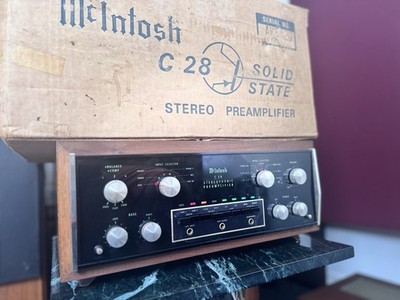 McIntosh C28 Vintage Solid State Preamplifier - Survivor W/ Original box
