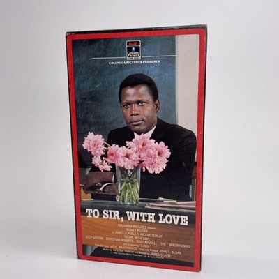 To Sir, With Love VHS 1966 Drama Sidney Poitier RCA Columbia Home Video
