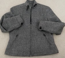 VTG Lauren Ralph Lauren Equestrian Blazer Women's size 12 Wool Herringbone Tweed