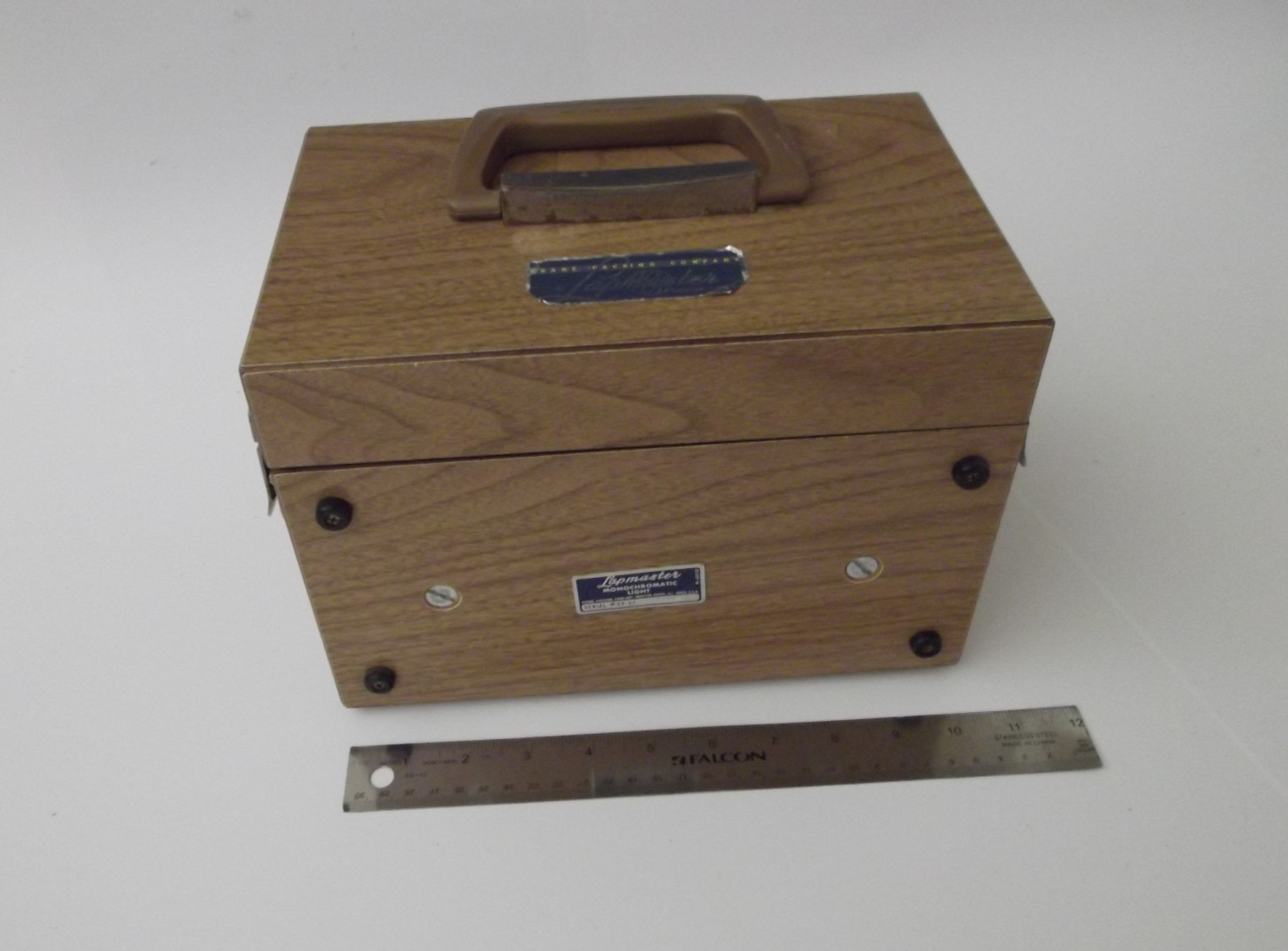 Lapmaster CP-2 Wooden Case Monochromatic Lamp Works & Has Good Monochromaticity