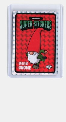 Knowing Gnome Veefriends Super Stickers Spectacular Series Red Debut RC