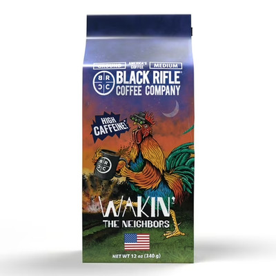 Black Rifle Coffee Company Wakin the Neighbors Extra High Caffeine, Medium Roast