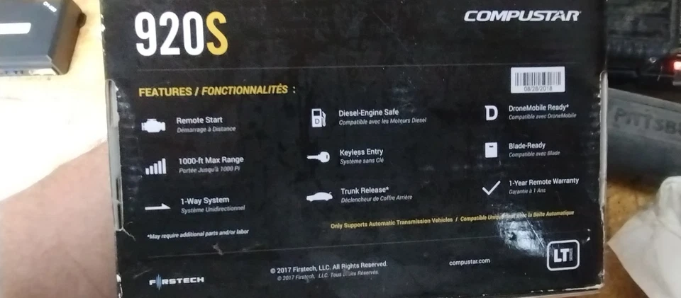 Sistema de arranque remoto y entrada sin llave Compustar CS920-S de 1000 pies de alcance de dos vías Foto 3 de 4