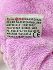 Ty Tylux Pluffies Bunny Rabbit TWITCHY Baby Plush Lovey Purple Blue 2003 Ear Tag — photo 7