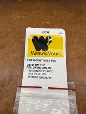Weaver Top Mount Base 60A 48064 Browning .22 Auto Remington 24,241