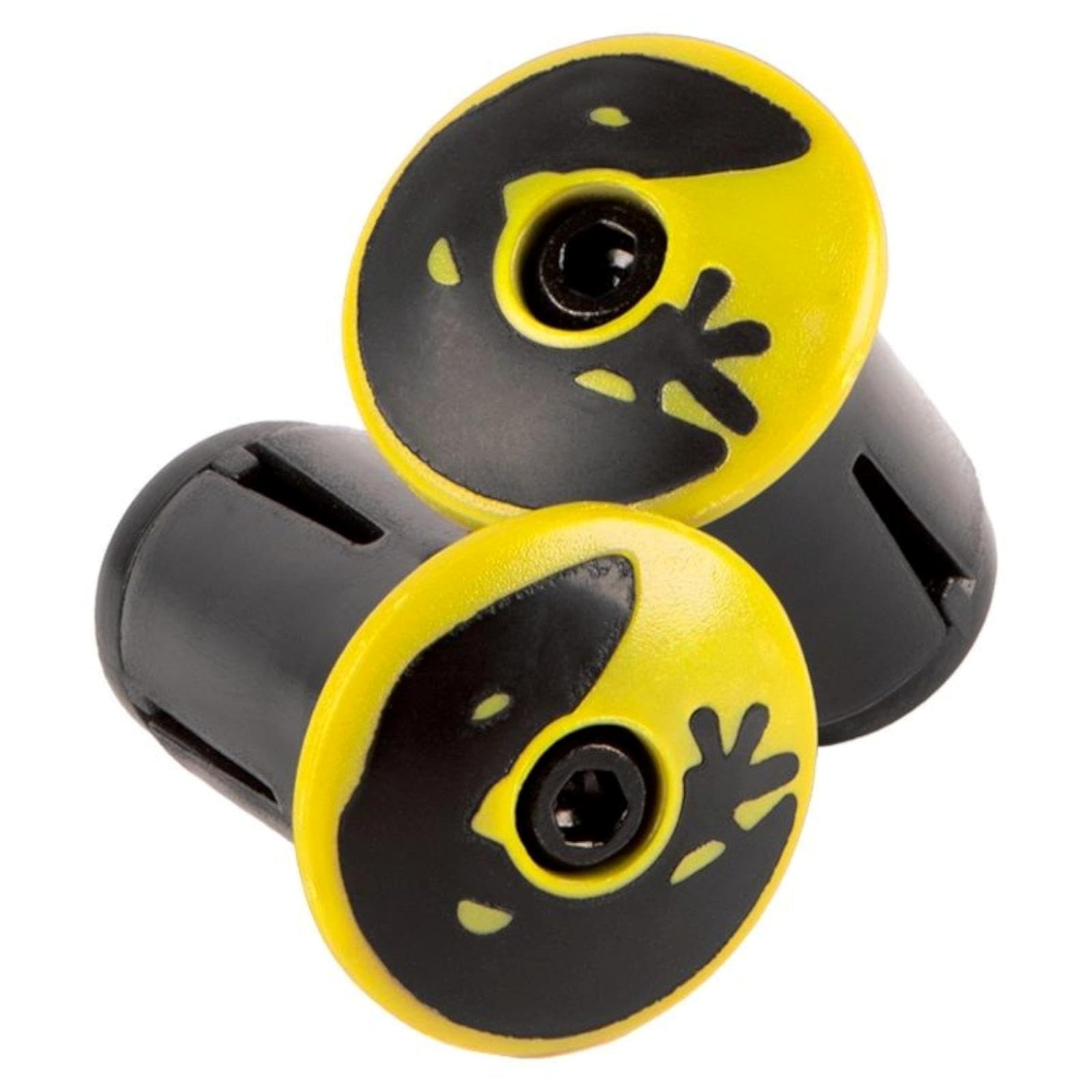 Lizard Skins - Packaged DSP Bar Tape Plugs - Viper Yellow