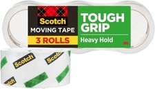 New Tough Grip Moving Packing Tape Clear Moving Tape that Secures Boxes up to 80