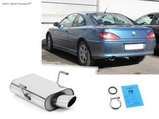 Fox Sportauspuff Peugeot 406 Coupe 115x85 oval schräg