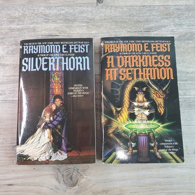 Riftwar Saga (Lot Of 2) Raymond Feist: Silverthorn & A Darkness At Sethanon PB
