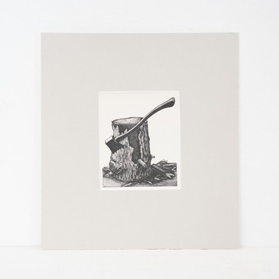 Clare Leighton (1898 1989)   The Chopping Block 1935 Holzstich vier Hecken