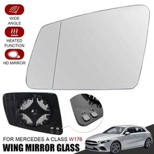 Heated Wing Mirror Glass for Mercedes A Class W176 2012-2018 Left Passenger Side