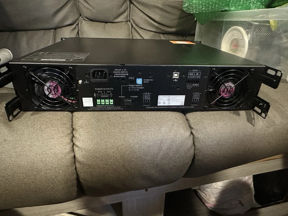 PRICE REDUCED FOR 1 WEEK!!! Dynacord C3600FDi — 2×1800W DSP Amplifier w/ FIR - Image 4 of 4