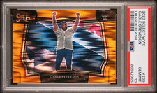 2023 Select WWE Gable Steveson Orange Flash PSA 10