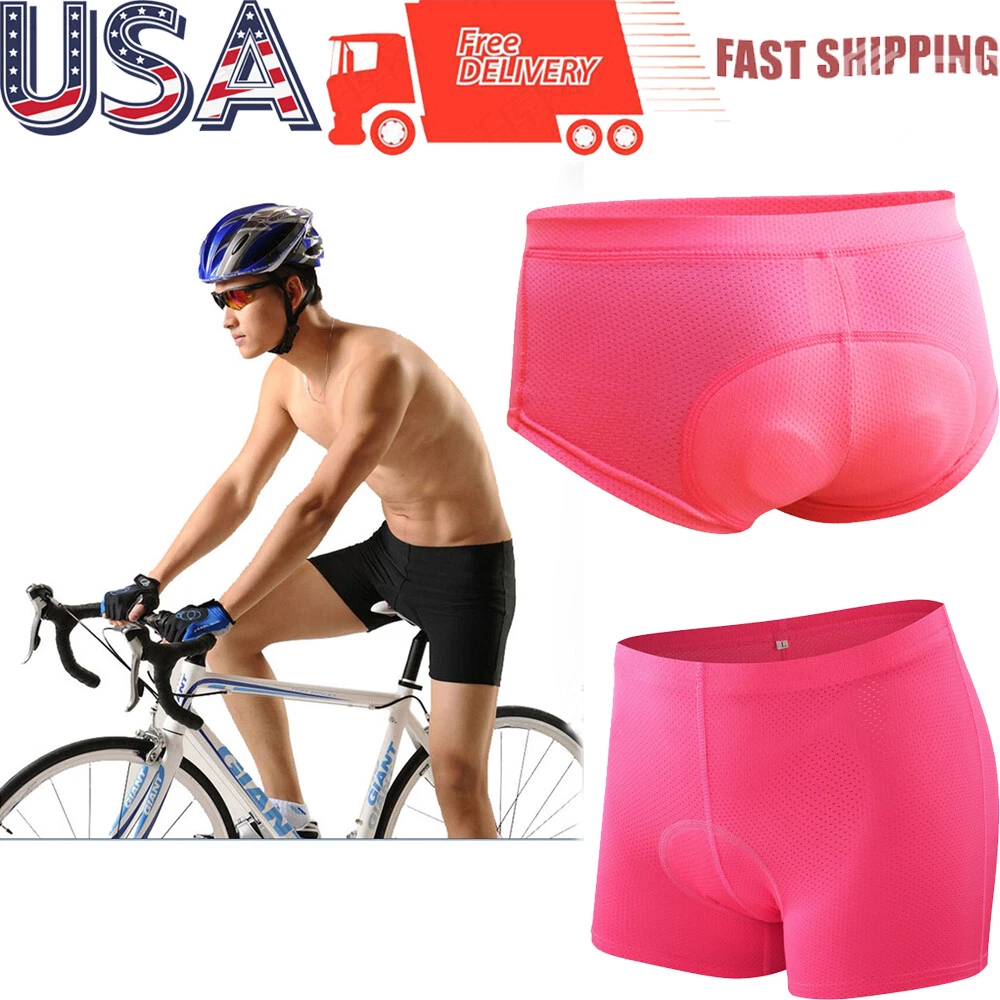 3D Cycling Bicycle Shorts MTB Thick Gel Padded Bike Underwear Pants with  Sponge