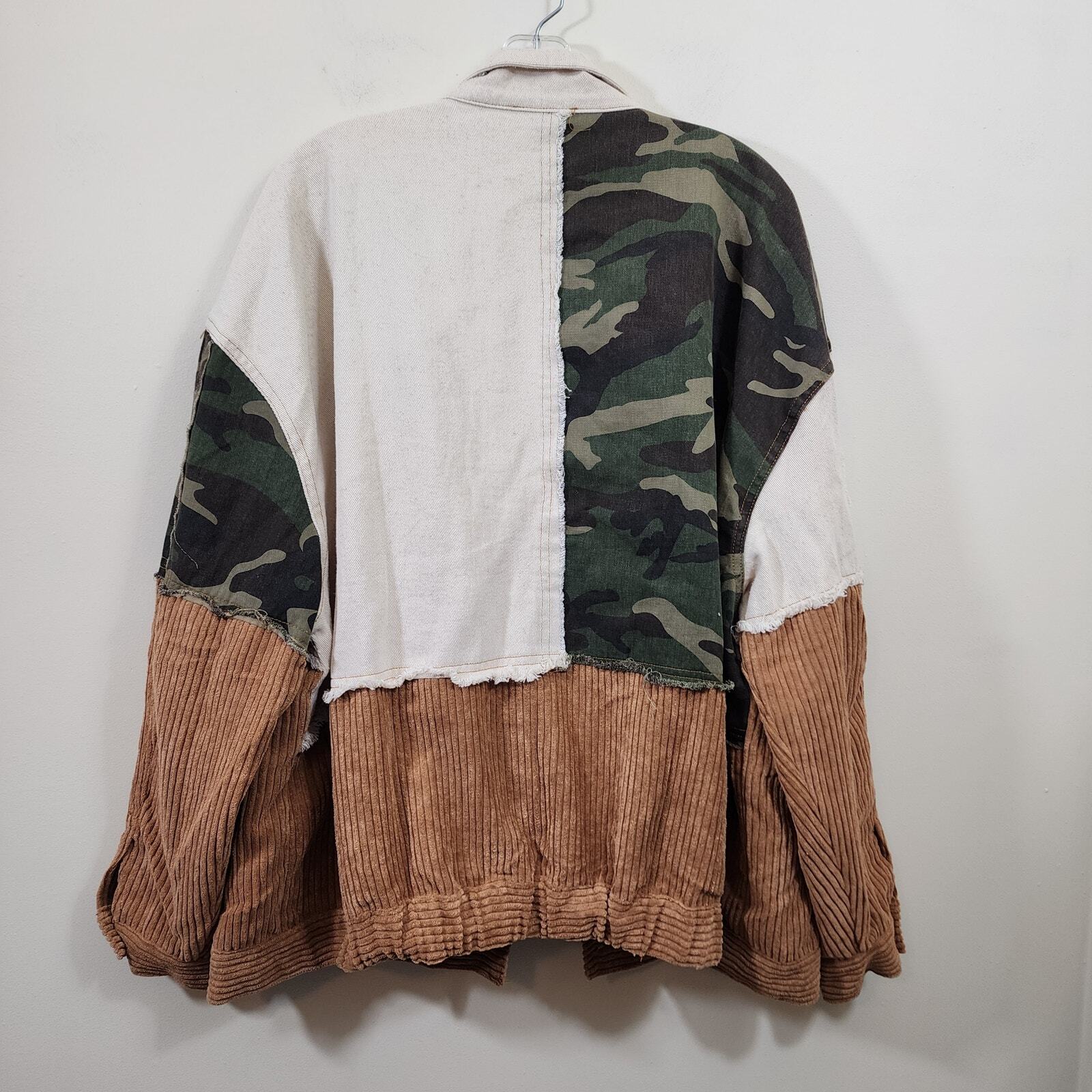 Andree mixed pattern button front boho lightweigh… - image 7