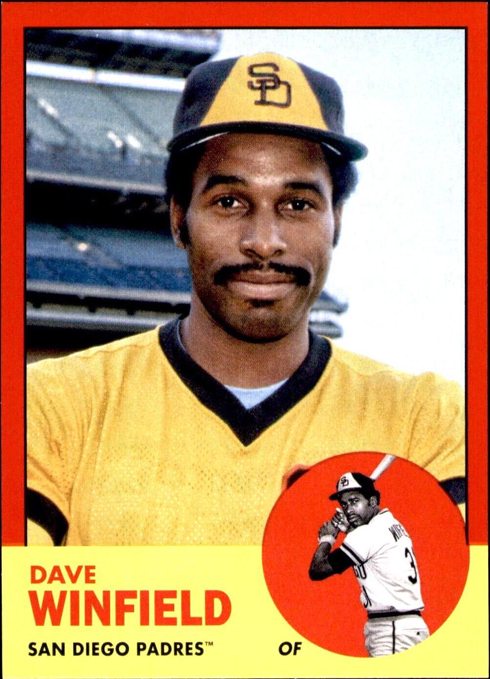 2022 Topps Archives - 1963 Topps Design Dave Winfield #9 Red /75 for ...