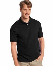 Hanes Men's Cotton-Blend EcoSmart Jersey Polo-054X