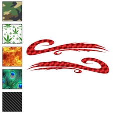 Pinstripe Pair Set, Vinyl Decal Sticker, 40 Patterns  3 Sizes, 7430