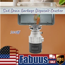 Home Kitchen Food Waste Disposer Sink Drain Garbage Disposals Crusher 560W