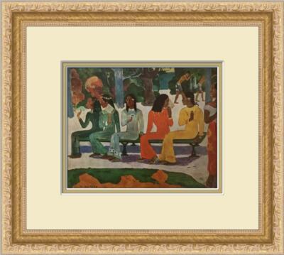 Paul Gauguin The Market Newly Custom Framed Print 