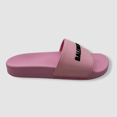 Balenciaga Pink Sandalsバレンシア $396 Balenciaga Women's Pink Pool Slide Logo Sandal Shoes Size 7