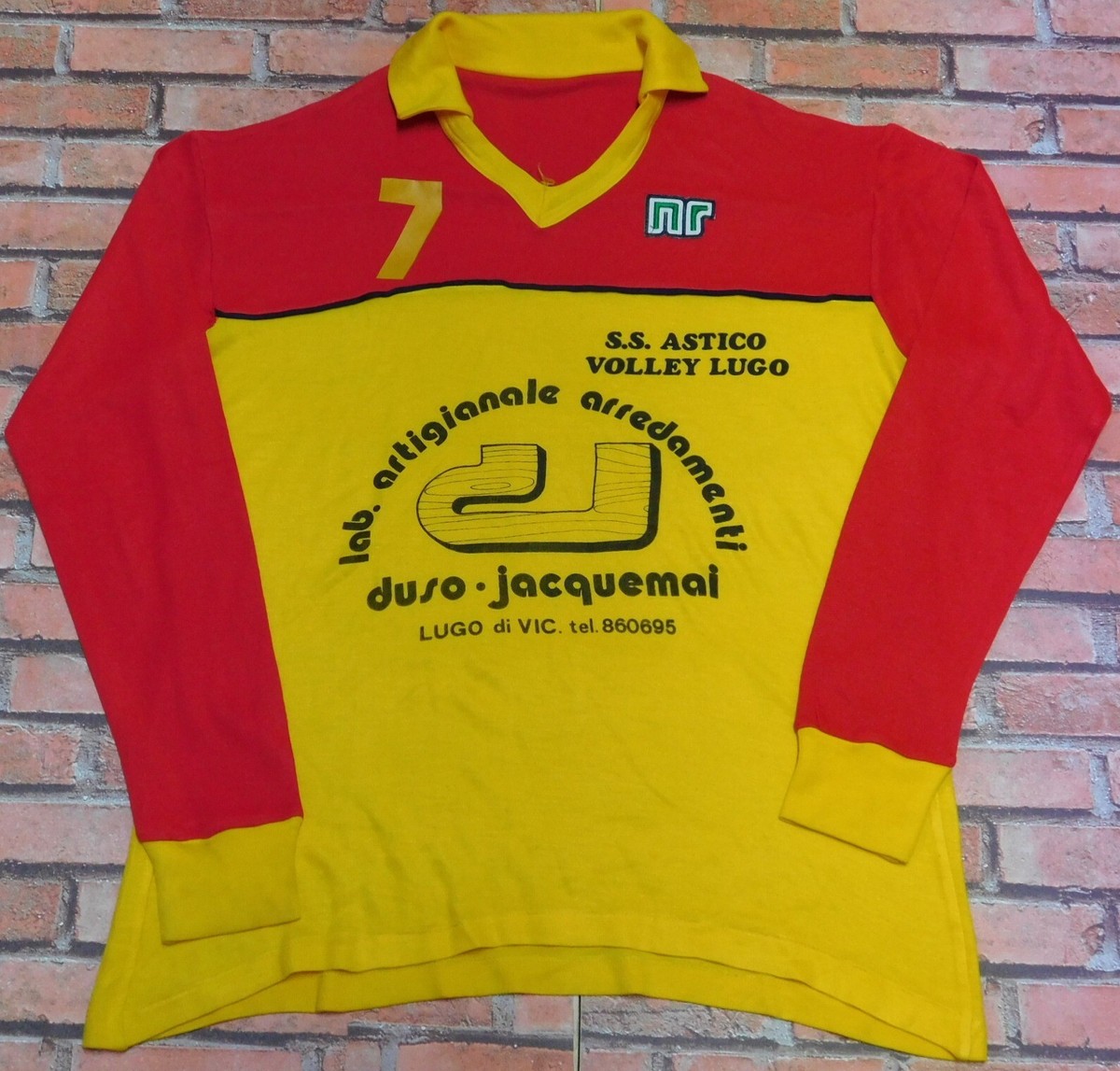 Ennerre Nr N°7 Vintage Football Shirt Made In Italy (707) Size 46