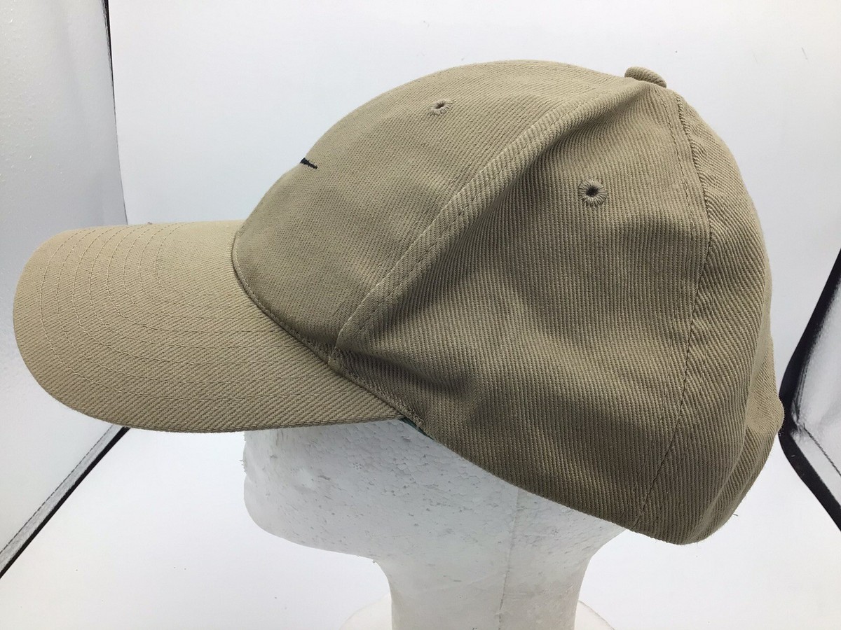 90s NIKE GOLF USA製 キャップ ヴィンテージ スウォッシュ 刺繍 Vintage 90s NIKE GOLF Swoosh Hat Golf Baseball Cap Tan Adjustable