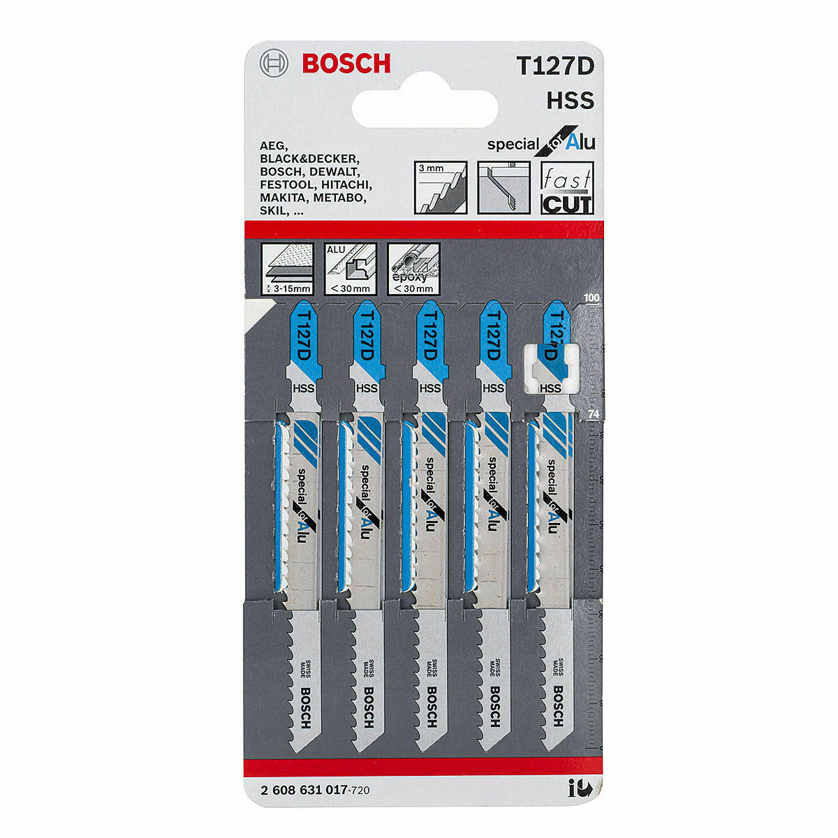 Bosch Jigsaw Blades T144D, T118B, T118A,T101B,T101D,,T101BR T101AO