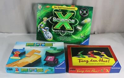 D5/3x älteres Spiel - Fang den Hut + Science X , Elektrik Experementierkasten /H - Bild 1 von 4