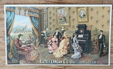 Victorian Trade Card Estey Organ Brattleboro Vermont