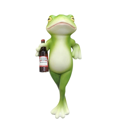 Funny Drinking Frog Statue Flower Pot Hugger Resin Hanging Frog Ornaments Decor - Bild 15 von 20